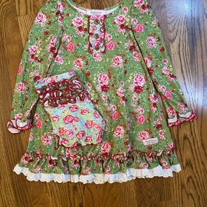 Sweet Honey Long Sleeve Nightgown with Matching Bloomers